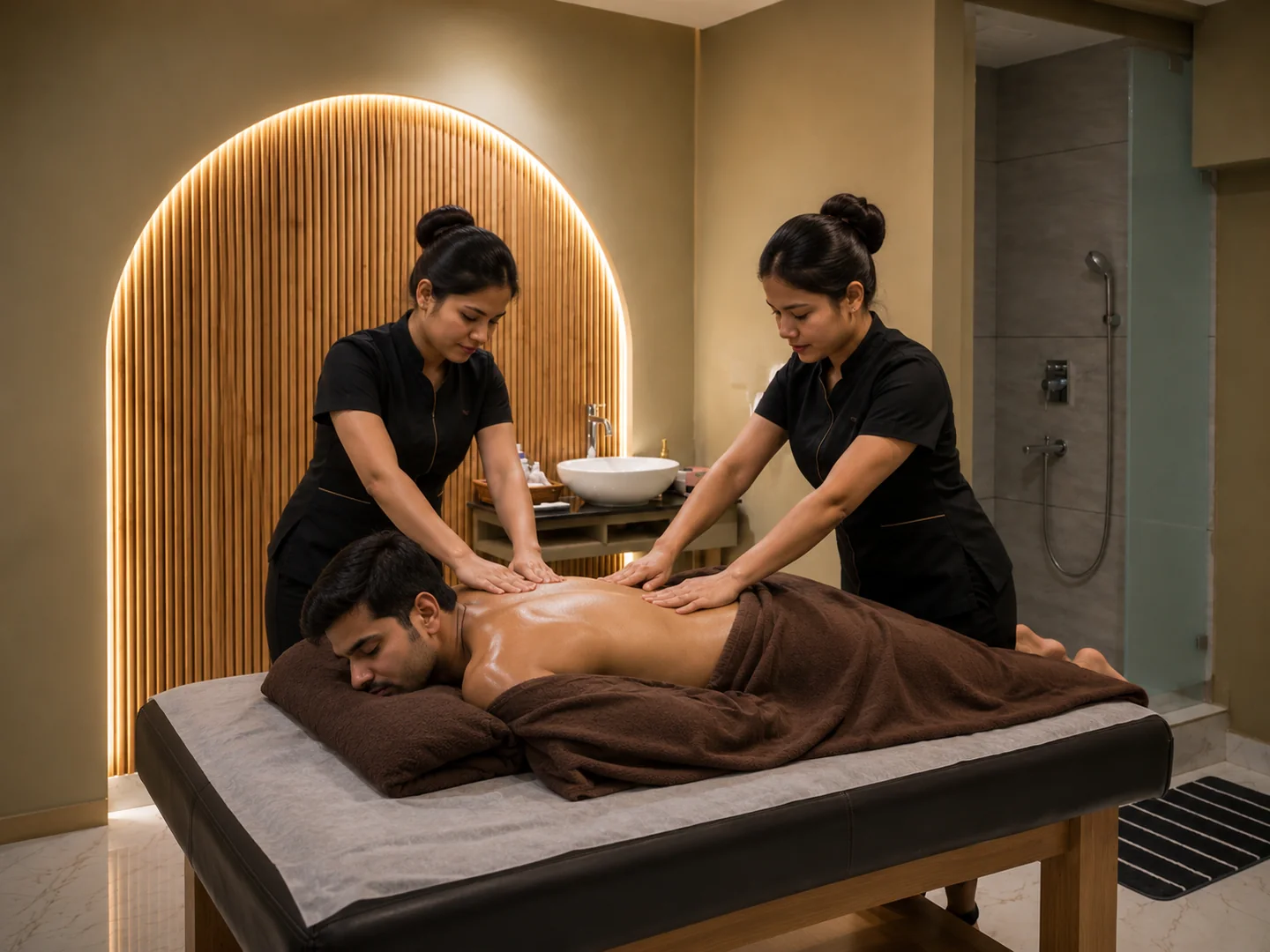 Four Hands Massage at Celestial Spa in Manikonda